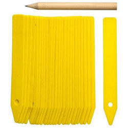 Etiquettes PVC + 1 crayon - H10 cm - lot de 25