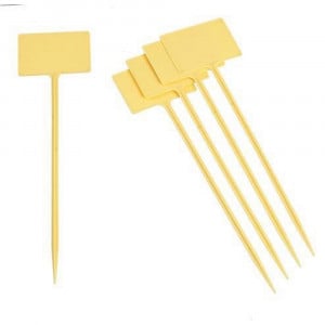 Etiquettes en T à planter en PVC - 34 cm - lot de 5