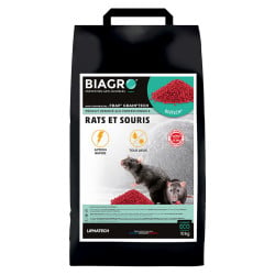 Raticide Professionnel BIAGRO Céréales BléTECH tous lieux, seau 10 kg