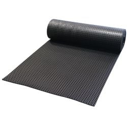 Caillebotis en caoutchouc noir M69 pour bétaillères, rouleau 1 x 10 m ép. 10 mm