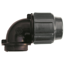 Raccord Coude à compression NETAFIM diam. 20 mm, taraudé femelle 1/2" (10 unités)