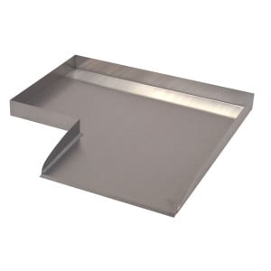 Wolga Ubbink 90?, angle droit - Inox 304 - H4 x 48 x 48 cm
