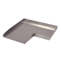 Wolga Ubbink 90?, angle gauche - Inox 304 - H4 x 48 x 48 cm