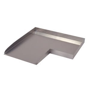 Wolga Ubbink 90?, angle gauche - Inox 304 - H4 x 48 x 48 cm