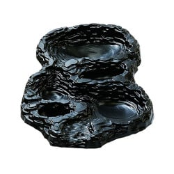 Standard Maxi droit Ubbink - PE, noir - H18 x 85,5 x 134 cm