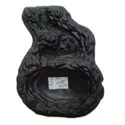 Standard Midi coude gauche Ubbink - PE, noir - H15 x 65 x 85 cm