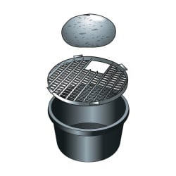 Grille métallique de recouvrement Ø 61 Ubbink
