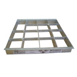 Insert pour grilles métalliques galvanisées - 20 x 20 cm Ubbink