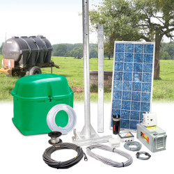 Kit de pompage solaire autonome SOLAR-FLOW stockage 12 V La Buvette