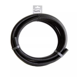 Tuyau de raccord Ubbink cannelé renforcé prédécoupé roulé, noir - Ø19 mm (¾") x 5 m