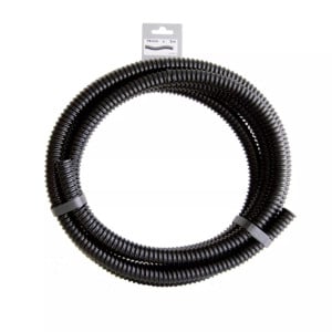 Tuyau de raccord Ubbink cannelé renforcé prédécoupé roulé, noir - Ø19 mm (¾") x 5 m