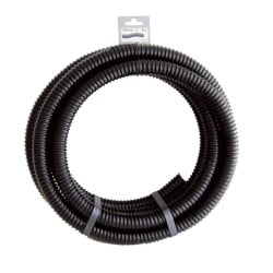 Tuyau de raccord Ubbink cannelé renforcé prédécoupé roulé, noir - Ø25 mm (1") x 5 m