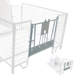 Portillon galvanisé pour niche à veau La Buvette
