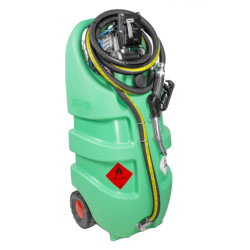 Réservoir Emilcaddy 110 L Essence, normes ADR - pompe ATEX 12V (50 l/min), pistolet ATEX avec tuyau 3 m