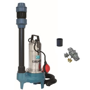 Kit pompe + accessoires KGQSM13SAV-20M Calpeda de dépannage pour eaux chargées