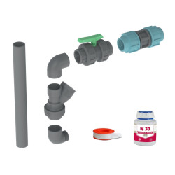 Kit de sortie Calpeda KSPH50P pour pompe de relevage à refoulement horizontal Ø 1"1/2 - Ø 50 mm