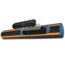 Ligne goutteurs intégrés UNIRAM AS NETAFIM, paroi épaisse, Ø 16 mm, ep. 1 mm, esp. 50 cm, débit 2,3 l/h, 500 m