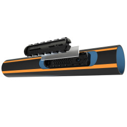 Ligne goutteurs intégrés UNIRAM AS NETAFIM, paroi épaisse, Ø 20 mm, ep. 1 mm, esp. 75 cm, débit 2,3 l/h, 300 m