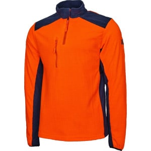 Polaire COB gaufrée orange, Solidur