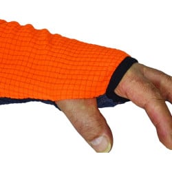 Polaire COB gaufrée orange, Solidur