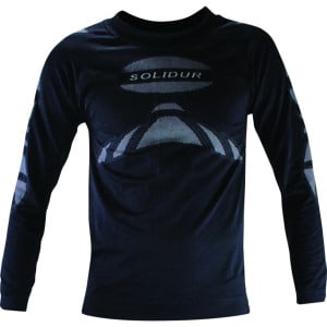 Tee-shirt manche longue SVH thermique noir, Solidur