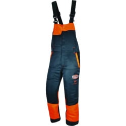 Salopette de bûcheronnage Authentic CL 1 Type A gris et orange, Solidur