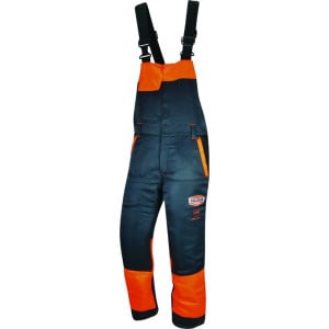 Salopette de bûcheronnage Authentic CL 1 Type A gris et orange, Solidur