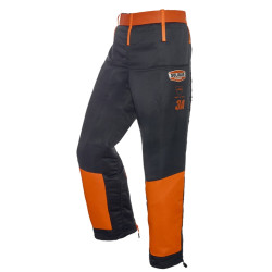 Jambière de bûcheronnage Authentic CL 3 Type A gris et orange, Solidur