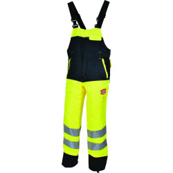 Salopette de bûcheronnage Glow jaune, Solidur