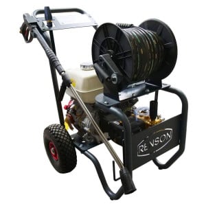 Nettoyeur haute pression Renson thermique booster, 250 bars, 15l/min, enrouleur 20m - Moteur Honda GX390
