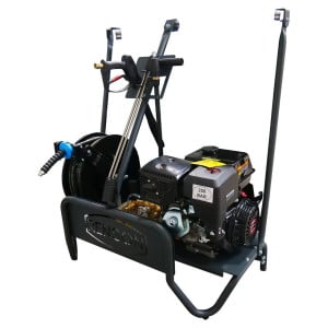 Nettoyeur haute pression Renson thermique boostibc, 250 bars, 15l/min, enrouleur 20m  - Moteur Loncin G20F