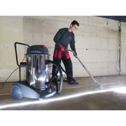 Aspirateur Renson i783 eau et poussière - cuve inox 78L - 3 moteurs
