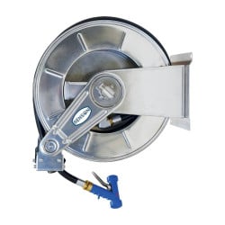Enrouleur inox basse pression Renson équipé flexible 25m 25l/min