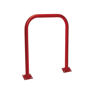 Arceau simple Procity peint/zinc Ø 60 mm, long 1000 mm - Sur platines - Rouge pourpre