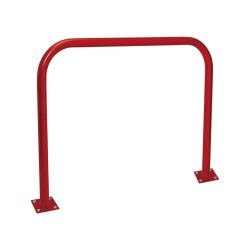 Arceau simple Procity peint/zinc Ø 60 mm, long 1500 mm - Sur platines - Rouge pourpre