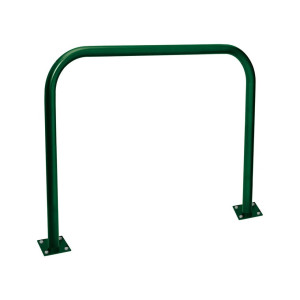 Arceau simple Procity peint/zinc Ø 60 mm, long 1500 mm - Sur platines - Vert mousse