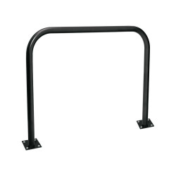 Arceau simple Procity peint/zinc Ø 60 mm, long 1500 mm - Sur platines - Noir foncé