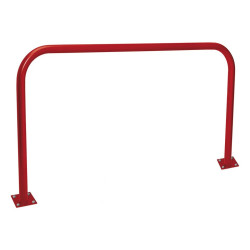 Arceau simple Procity peint/zinc Ø 60 mm, long 2000 mm - Sur platines - Rouge pourpre