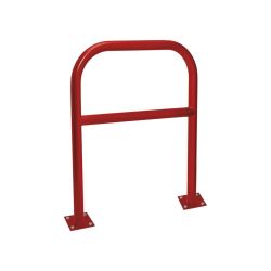 Arceau renforcé Procity peint/zinc Ø 60 mm, long 1000 mm - Sur platines - Rouge pourpre