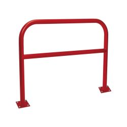 Arceau renforcé Procity peint/zinc Ø 60 mm, long 1500 mm - Sur platines - Rouge pourpre
