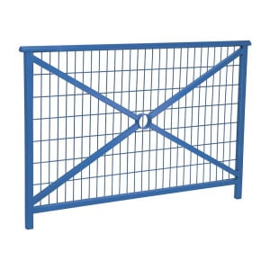 Barrière main courante Lisbonne Procity, cadre grillagé, L1500 x 1000 mm - Acier peint/zinc - Scellement direct - Bleu gentiane