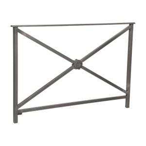 Barrière main courante Héritage Procity, cadre rosace sans crosse, L1500 x 1000 mm - Scellement direct - Gris Procity