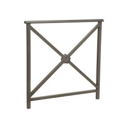 Barrière main courante Lisbonne Procity, cadre rosace, L1000 x 1000 mm - Acier peint/zinc - Scellement direct - Gros Procity