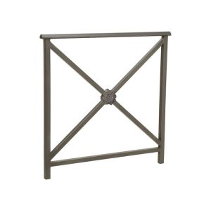 Barrière main courante Lisbonne Procity, cadre rosace, L1000 x 1000 mm - Acier peint/zinc - Scellement direct - Gros Procity