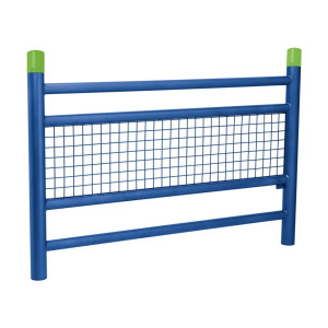 Barrière « spéciale école » Linéa Procity, Bicolore sans animation - Scellement direct - Bleu gentiane//Vert jaune