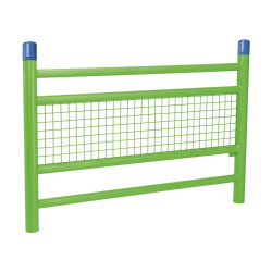 Barrière « spéciale école » Linéa Procity, Bicolore sans animation - Scellement direct - Vert jaune/Bleu gentiane