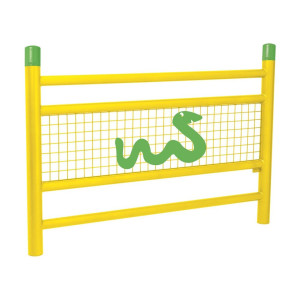 Barrière « spéciale école » Linéa Procity, Bicolore avec Serpent - Scellement direct - Jaune signalisation/Vert jaune