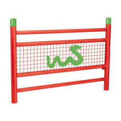 Barrière « spéciale école » Linéa Procity, Bicolore avec Serpent - Scellement direct - Rouge signalisation/Vert jaune