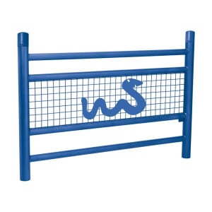 Barrière « spéciale école » Linéa Procity, Bicolore avec Serpent - Scellement direct - Bleu gentiane