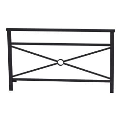 Barrière main courante Venise Procity, cadre simple croix, L 1500 x 900 mm - Scellement direct - Noir foncé